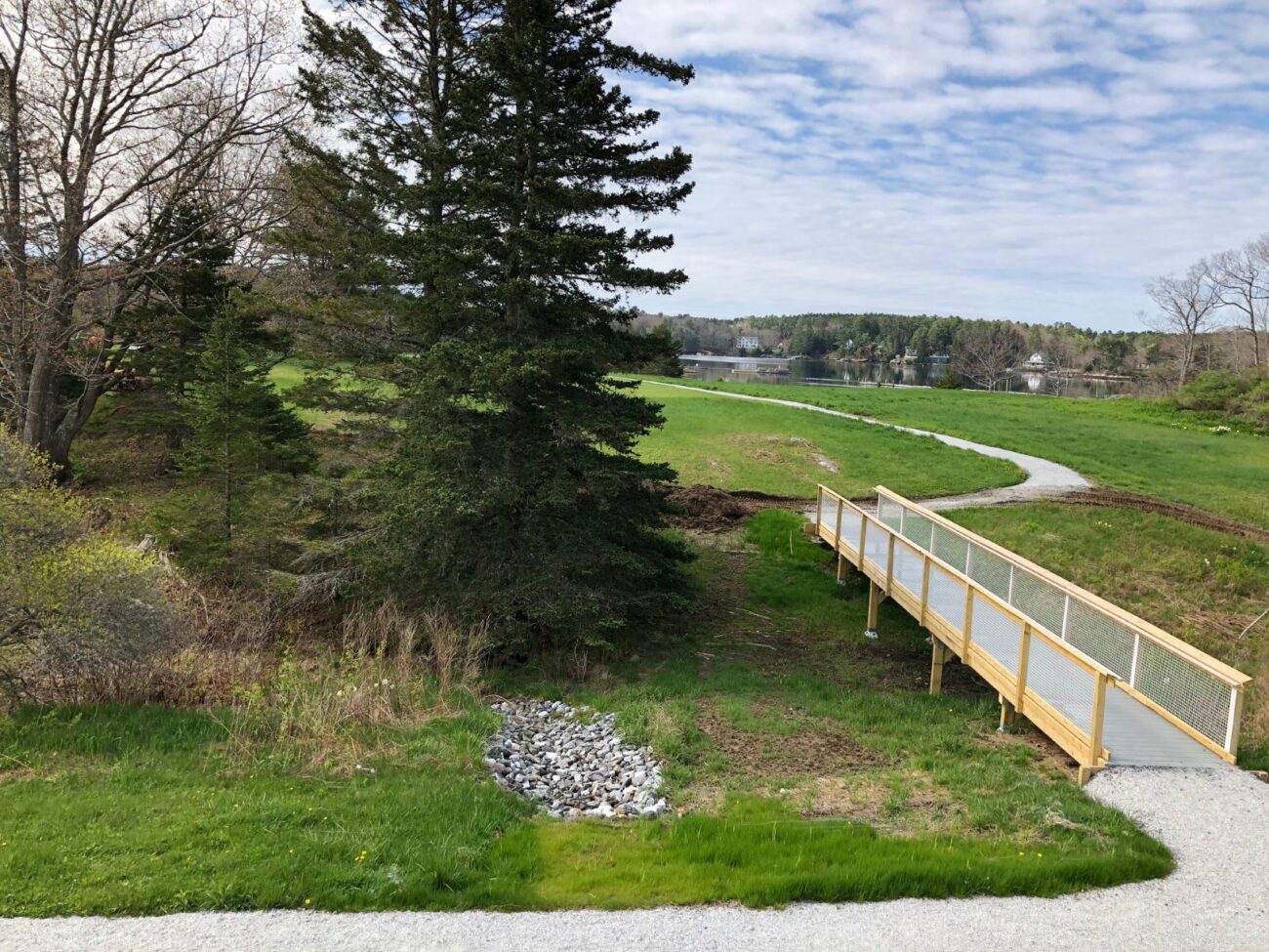 Accessible trail extension breaks ground at Oak Point Farm